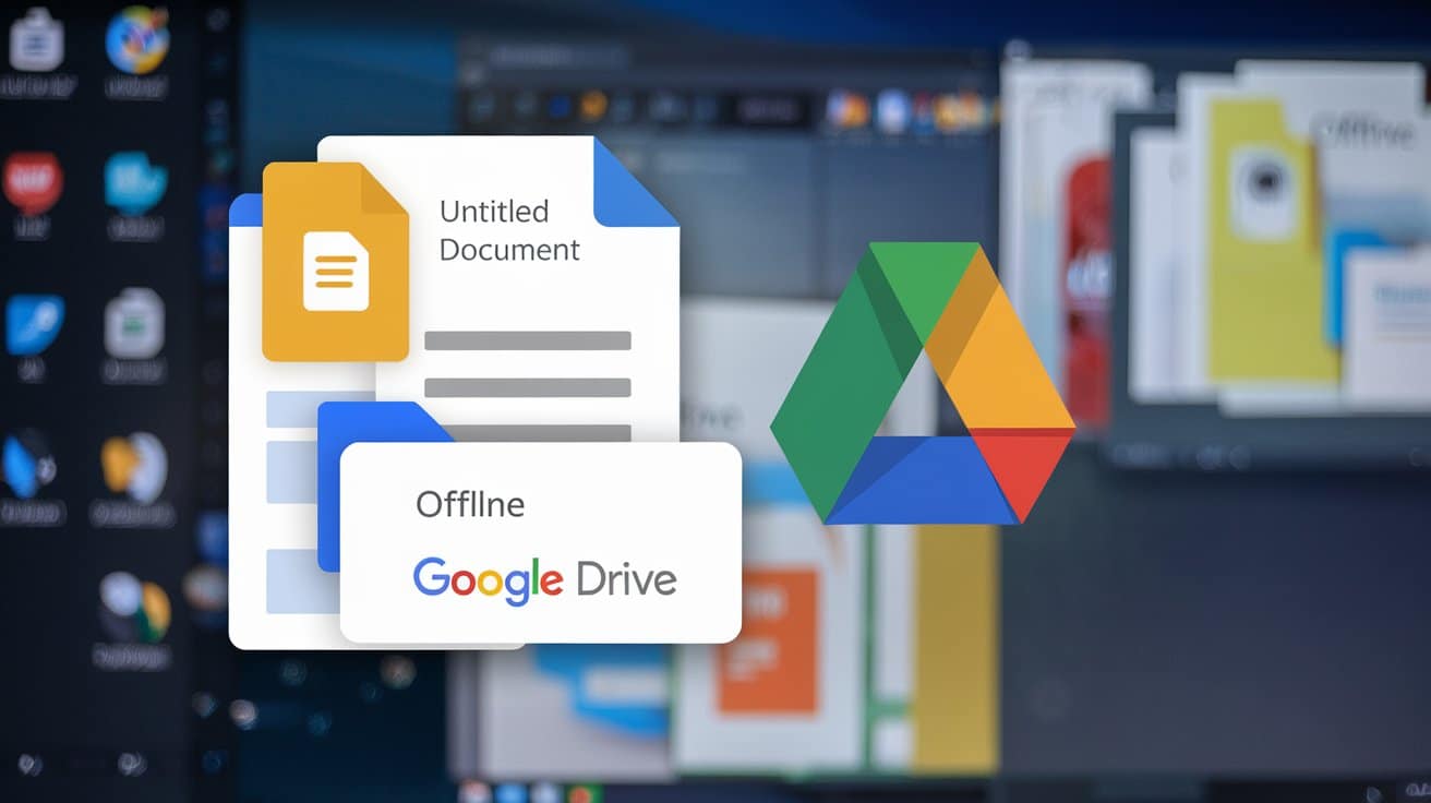 a photo of a google docs and drive interface with google docs and drive can work without internet here's how