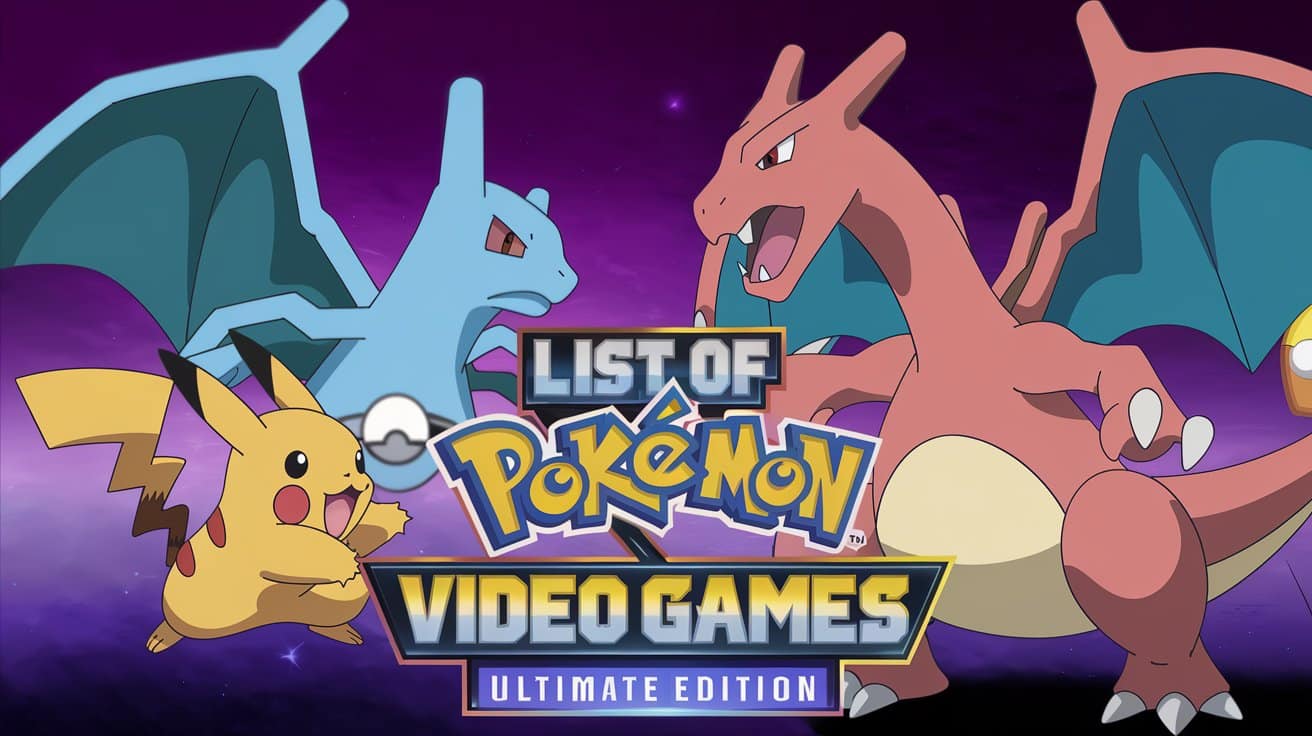 list of pokémon video games ultimate collection